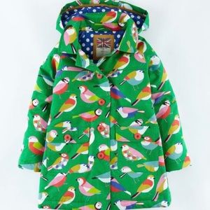 Mini Boden Fall birdies and polka dot jacket 3T-4T